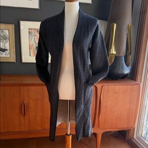 Babaton Charcoal Open-Front Cardigan